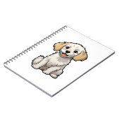 Cartoon-Hunde-Abbildung Notizblock (Linke Seite)