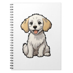Cartoon-Hunde-Abbildung Notizblock