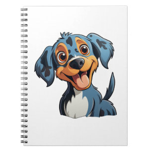 Cartoon-Hunde-Abbildung Notizblock