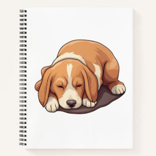 Cartoon-Hunde-Abbildung Notizblock