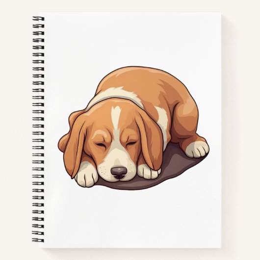 Cartoon-Hunde-Abbildung Notizblock (Vorderseite)