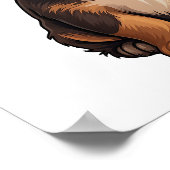 Cartoon-Hunde-Abbildung Poster (Ecke)