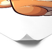 Cartoon-Hunde-Abbildung Poster (Ecke)