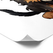 Cartoon-Hunde-Abbildung Poster (Ecke)