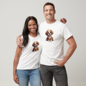 Cartoon-Hunde-Abbildung T-Shirt (Unisex)
