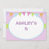 Cartoon Hunde Niedliche Einladung (Rückseite)