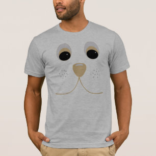 Cartoon-Hundegesichts-T - Shirt