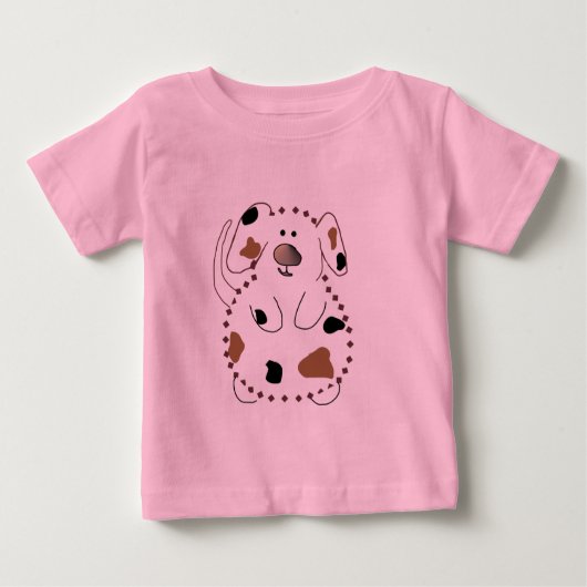 Cartoon-Hundet-shirts und -geschenke Baby T-shirt (Vorderseite)