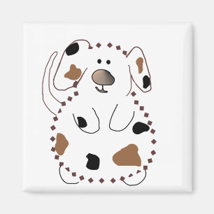 Cartoon-Hundet-shirts und -geschenke Magnet