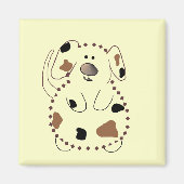 Cartoon-Hundet-shirts und -geschenke Magnet (Vorne)