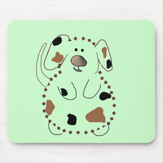 Cartoon-Hundet-shirts und -geschenke Mousepad (Vorne)