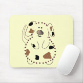 Cartoon-Hundet-shirts und -geschenke Mousepad (Mit Mouse)