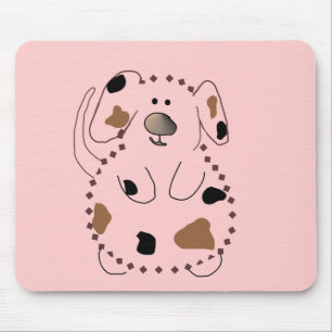 Cartoon-Hundet-shirts und -geschenke Mousepad