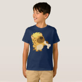Cartoon Hyena bricht einen Knochen-Kinder-T - Shir T-Shirt (Vorne ganz)