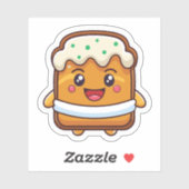Cartoon Icecream Sandwich Sticker (Blatt)