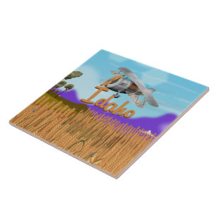 Cartoon Idaho Crop Fliese