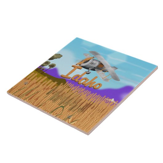 Cartoon Idaho Crop Fliese (Seite)