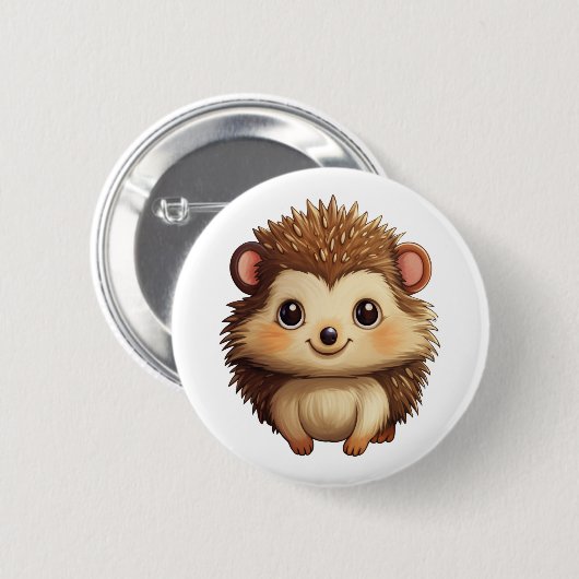 Cartoon-Igel-Abbildung Button (Vorne & Hinten)