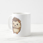 Cartoon-Igel-Abbildung Kaffeetasse (Vorderseite Links)