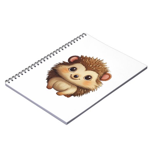 Cartoon-Igel-Abbildung Notizblock (Linke Seite)
