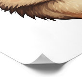 Cartoon-Igel-Abbildung Poster (Ecke)