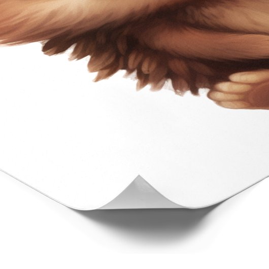 Cartoon-Igel-Abbildung Poster (Ecke)