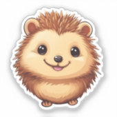 Cartoon Igel Aufkleber (Vorderseite)