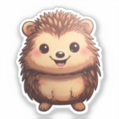 Cartoon Igel Aufkleber (Vorderseite)