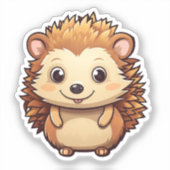 Cartoon Igel Aufkleber (Vorderseite)