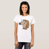 Cartoon Igel Brown Animal T - Shirt (Vorne ganz)