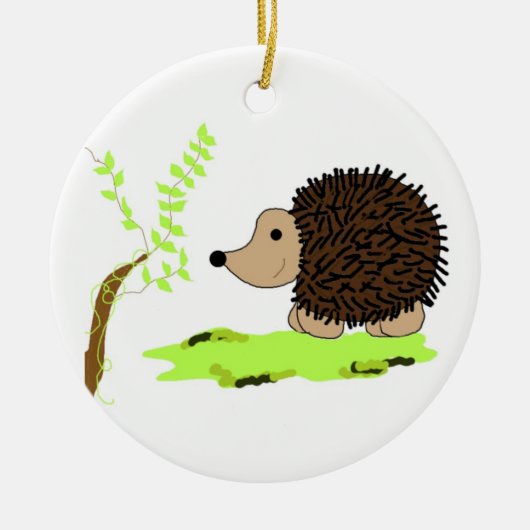 Cartoon Igel Keramik Ornament (Vorne)