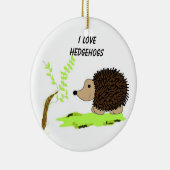 Cartoon Igel Keramikornament (Rechts)
