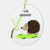 Cartoon Igel Keramikornament (Links)