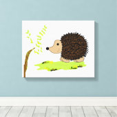Cartoon Igel Leinwanddruck (Insitu (Holzboden))