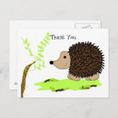 Cartoon Igel Postkarte (Vorne/Hinten)