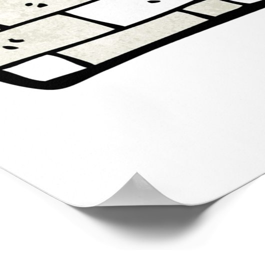 Cartoon Iglu Poster (Ecke)