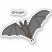 Cartoon-Illustration Aufkleber (Vorderseite)