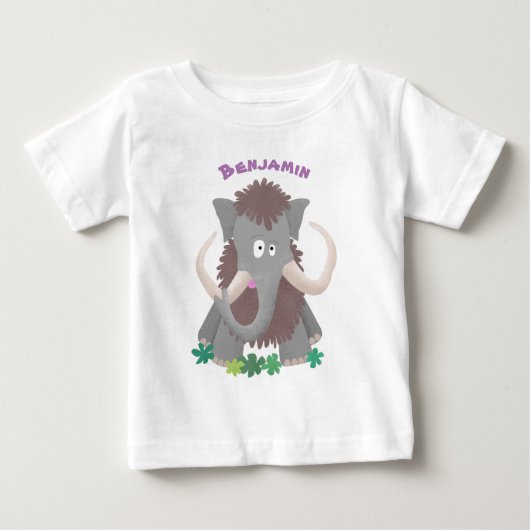Cartoon-Illustration aus Wolle Baby T-shirt (Vorderseite)