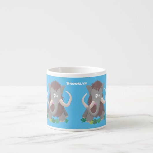 Cartoon-Illustration aus Wolle Espressotasse (Vorderseite)