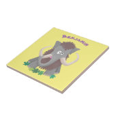 Cartoon-Illustration aus Wolle Fliese (Seite)