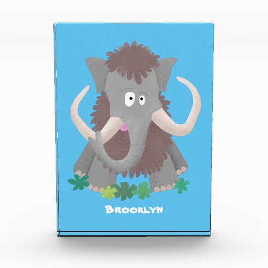Cartoon-Illustration aus Wolle Fotoblock (Vorderseite)