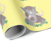 Cartoon-Illustration aus Wolle Geschenkpapier (Rolleneckpunkt)