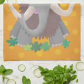 Cartoon-Illustration aus Wolle Geschirrtuch (Gefaltet)