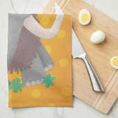 Cartoon-Illustration aus Wolle Geschirrtuch (Viertel Falte)