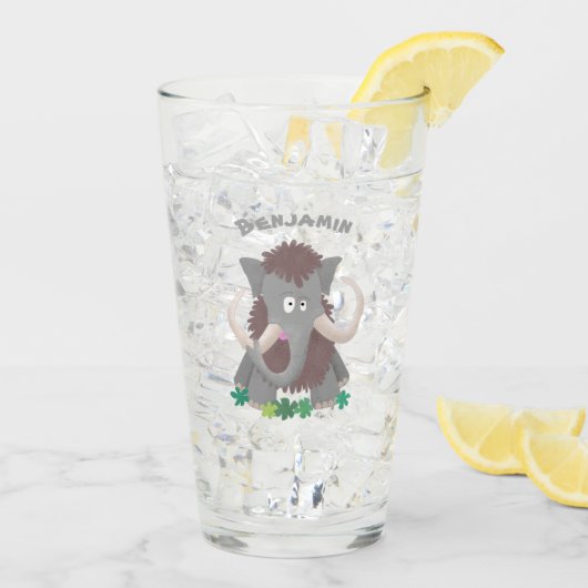 Cartoon-Illustration aus Wolle Glas (Rückseite Ice)