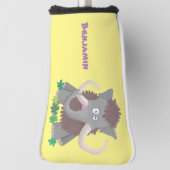 Cartoon-Illustration aus Wolle Golf Headcover (Rotieren 90)