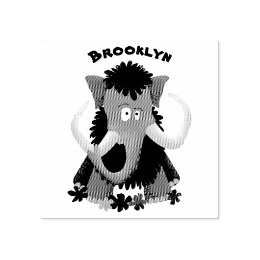 Cartoon-Illustration aus Wolle Gummistempel (Prägung)