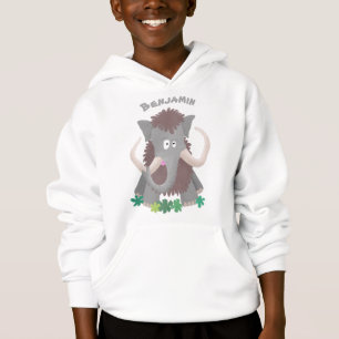 Cartoon-Illustration aus Wolle Hoodie