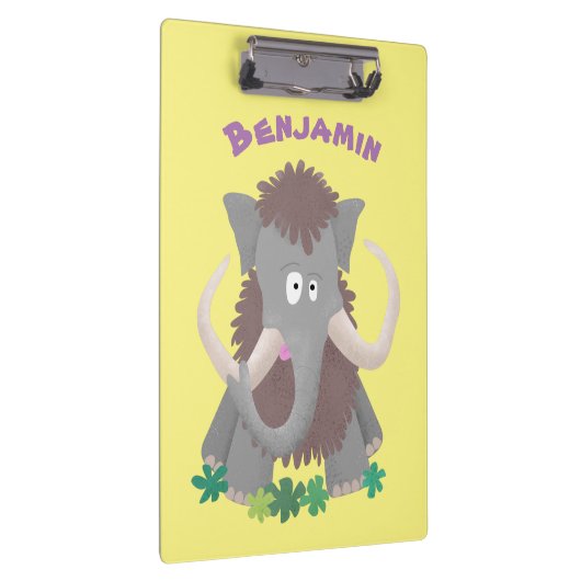 Cartoon-Illustration aus Wolle Klemmbrett (Rechts)