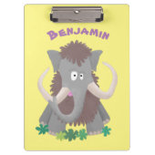 Cartoon-Illustration aus Wolle Klemmbrett (Vorderseite)